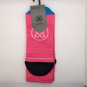 G/Fore Men's Pray For The Birdies Crew Socks - Knockout Pink - L/XL (10-14)